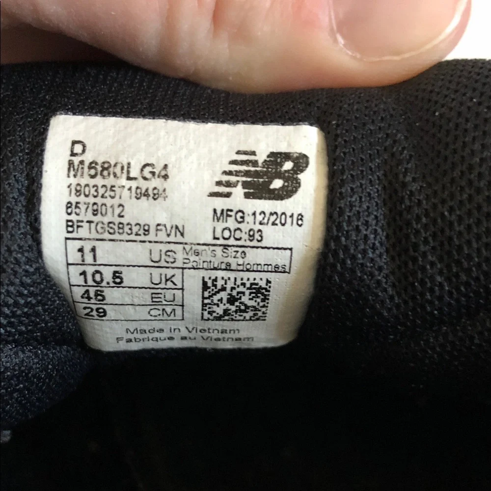 New Balance Gray Athletic Shoes with Red-Accented Laces